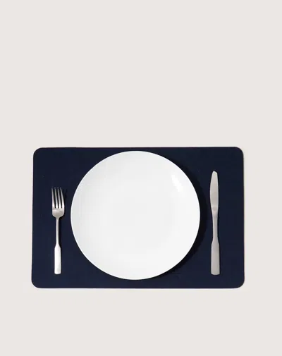 Graf & Lantz Merino Wool Rectangle Placemat In White