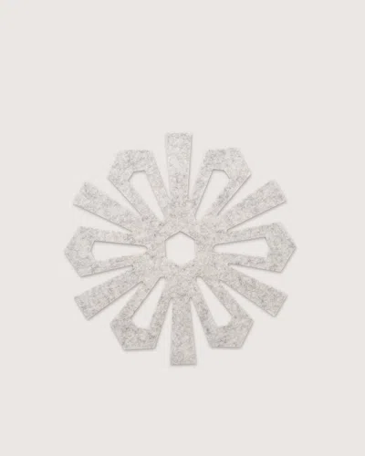 Graf & Lantz Merino Wool Snowflake Trivet In White