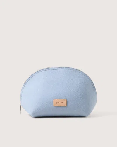 Graf & Lantz Pochi Merino Wool Large Pouch — Final Sale In Sky