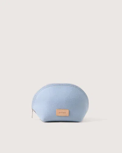 Graf & Lantz Pochi Merino Wool Medium Pouch — Final Sale In Sky