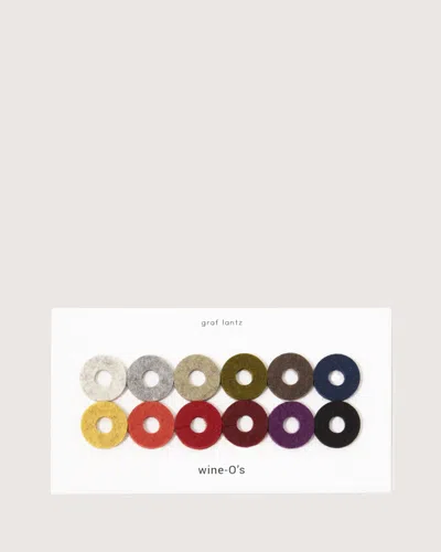 Graf & Lantz Wine-o's Merino Wool Round Wine Markers In Multi