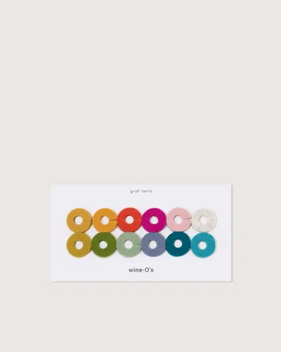 Graf & Lantz Wine-o's Merino Wool Round Wine Markers In Multi