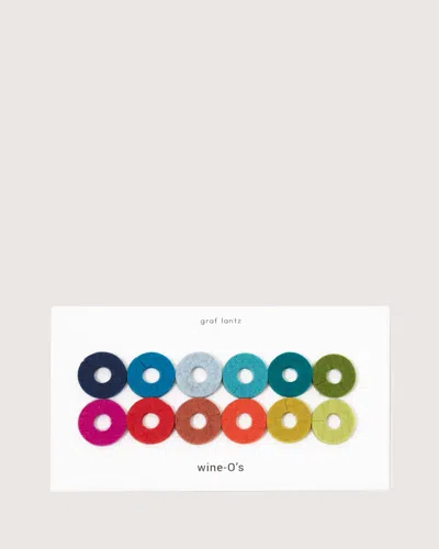 Graf & Lantz Wine-o's Merino Wool Round Wine Markers In Multi