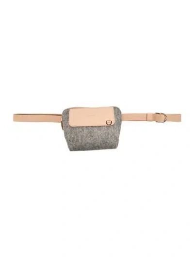Pre-owned Graf & Lantz Wool Belt Bag In Grey