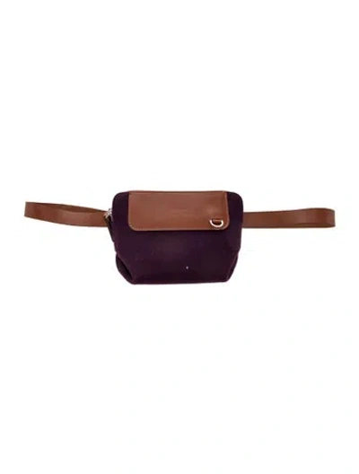 Pre-owned Graf & Lantz Wool Belt Bag W/ Tags In Purple