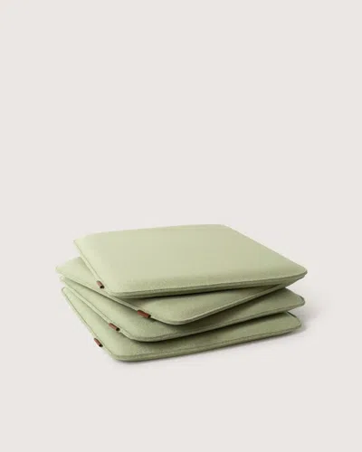 Graf & Lantz Zabuton Merino Wool Square Seat Cushion - 4 Pack In Multi