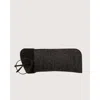 Graf & Lantz Graf Lantz Anzen Merino Wool Eyeglass Sleeve In Charcoal Black