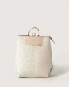 Graf & Lantz Graf Lantz Bedford Merino Wool Midi Backpack In Heather White/feather