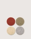 Graf & Lantz Graf Lantz Bierfilzl Merino Wool Round Coaster Solid 4 Pack In Ikebana
