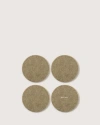 Graf & Lantz Graf Lantz Bierfilzl Merino Wool Round Coaster Solid 4 Pack In Sage