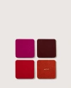 Graf & Lantz Graf Lantz Bierfilzl Merino Wool Square Coaster Multi 4 Pack In Bordeaux