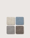 Graf & Lantz Graf Lantz Bierfilzl Merino Wool Square Coaster Multi 4 Pack In Cobblestone