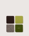 Graf & Lantz Graf Lantz Bierfilzl Merino Wool Square Coaster Multi 4 Pack In Forest