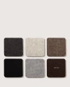 Graf & Lantz Graf Lantz Bierfilzl Merino Wool Square Coaster Multi 6 Pack In Earth