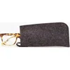 Graf & Lantz Graf Lantz Classic Merino Wool Eyeglass Sleeve In Charcoal Black