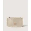 Graf & Lantz Graf Lantz Deco Edge Merino Wool Pouch In Feather