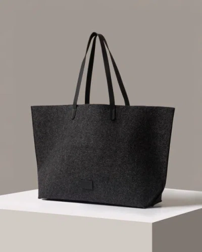 Graf & Lantz Graf Lantz Hana Merino Wool Boat Bag In Charcoal