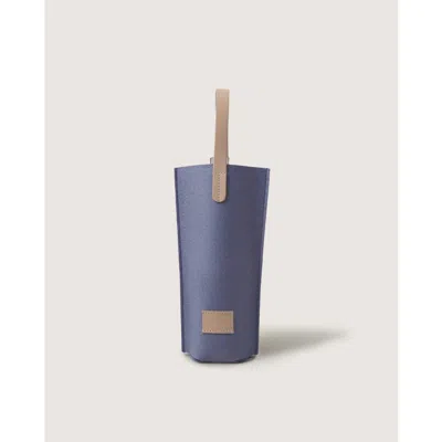 Graf & Lantz Graf Lantz Hana Merino Wool Bottle Bag In Horizon Vachetta