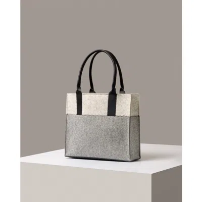 Graf & Lantz Graf Lantz Jaunt Merino Wool Midi Tote In Granite