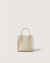 Graf & Lantz Graf Lantz Jaunt Merino Wool Mini Tote In Feather/heather White