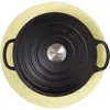 Graf & Lantz Graf Lantz Merino Wool 12" Round Trivet In Limoncello