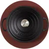 Graf & Lantz Graf Lantz Merino Wool 12" Round Trivet In Terracotta