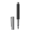 Graf Von Faber-castell Ebony Wood Bloom Fountain Pen In Black