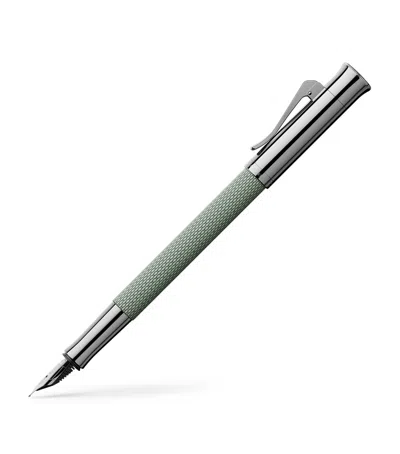 Graf Von Faber-castell Guilloche Fountain Pen In Gray