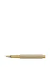 Graf Von Faber-castell Hornbeam Ribbed Fountain Pen In Gold