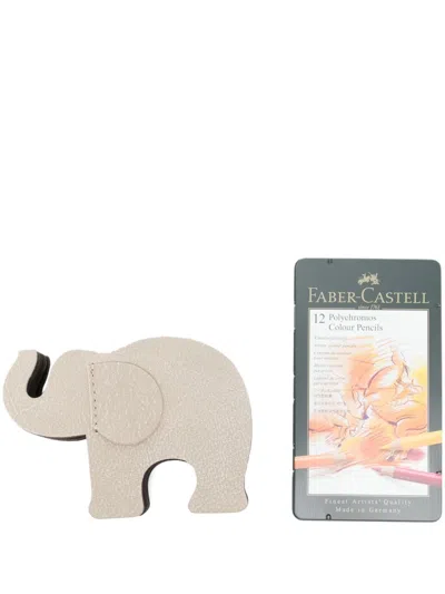 Graf Von Faber-castell Elephant Leather Pen Holder In Neutrals