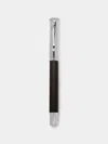Graf Von Faber-castell Grenadilla Platinum-plated Wood Fountain Pen  Abask Luxury Gift In  Silver