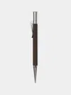 Graf Von Faber-castell Grenadilla Platinum-plated Wood Pencil  Abask Luxury Gift In  Silver