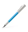 Graf Von Faber-castell Guilloche Fountain Pen In Blue