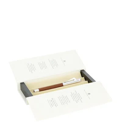 Graf Von Faber-castell Guilloche Rollerball Pen In Brown