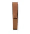 Graf Von Faber-castell Leather Epsom 1-pen Case In Brown