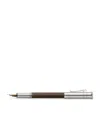 Graf Von Faber-castell Wood And Platinum-plated Classic Fountain Pen