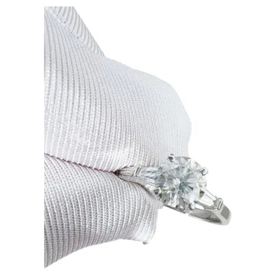 Pre-owned Graff 1.02ct Diamond Promise Setting Engagement Ring Size 50 In Multi