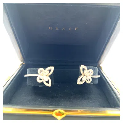 Pre-owned Graff 1.15 Carat Round Brilliant Diamond 18 Karat White Gold Bangle Bracelet