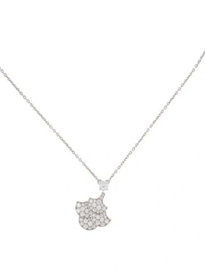 Pre-owned Graff 18k 1.01ctw Diamond Icon Pendant Necklace, 14.25" In Multi