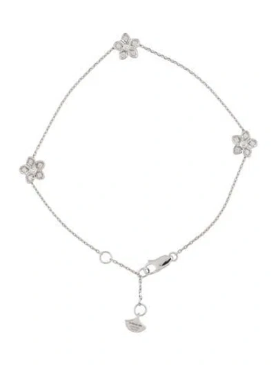 Pre-owned Graff 18k Diamond Wild Flower Petite Pavé Bracelet, 6.75" In Multi