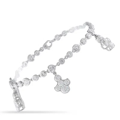 Graff 18k White Gold 6.70ct Diamond Bracelet Gr01-060426 In Silver