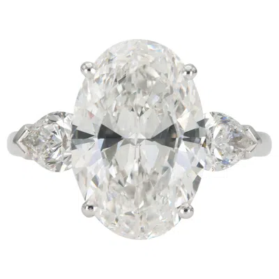 Pre-owned Graff 6.29 Carat Oval Cut Diamond Engagement Ring In Multi