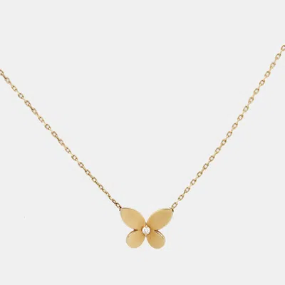 Pre-owned Graff Butterfly Diamond 18k Yellow Gold Necklaces
