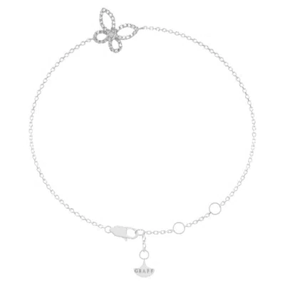 Pre-owned Graff Butterfly Illusion Bracelet, White-gold With Pave-set Diamonds In Multiple