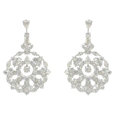 Pre-owned Graff Diamond 'snowflake' Diamond Earrings In Multi