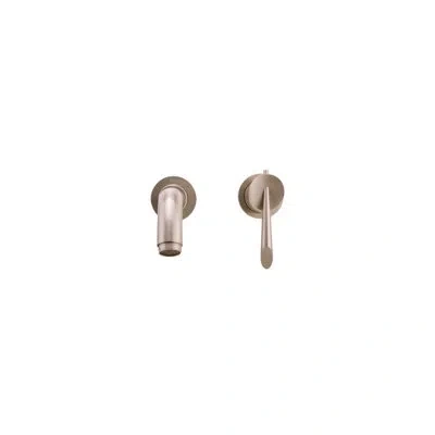 Graff G-2830-lm25w-bn Atria Wall-mounted Lavatory Faucet In Brushed Nickel