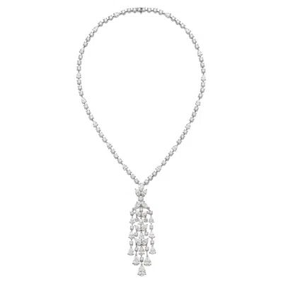 Pre-owned Graff Magnificent 31cts Diamond Necklace In Platinum With Gia Certificate & Case In Multi