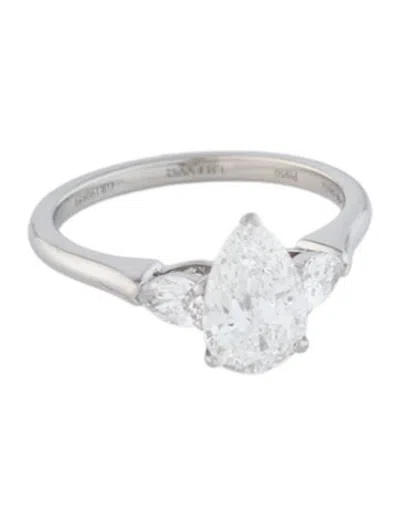 Pre-owned Graff Platinum 1.35ct Diamond Engagement Ring In Multicolor