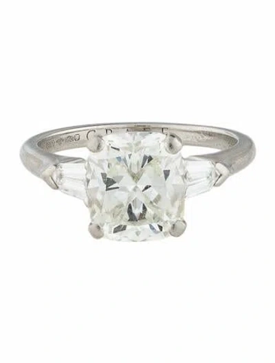 Pre-owned Graff Platinum 3.05ct Diamond Engagement Ring In Multi