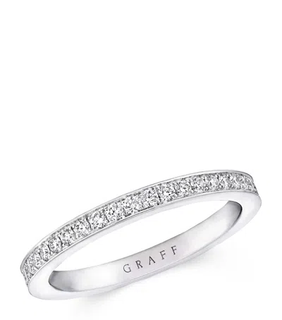 Graff Platinum And Diamond Eternity Ring In Metallic